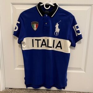 Polo Ralph Lauren Vintage Blue Italia Polo Shirt